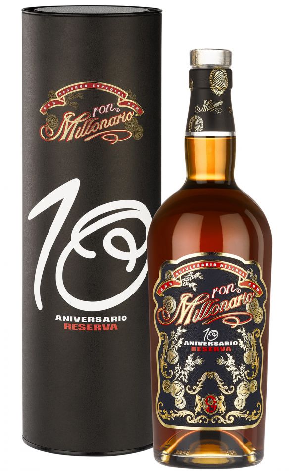 Rum Ron Millonario 10 Aniversario Reserva v tube