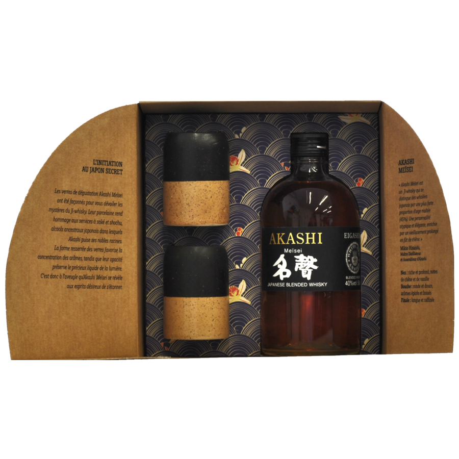 Whisky Akashi Meisei + 2 keramické poháre