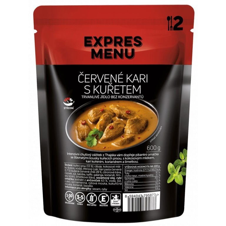 Expres Menu - Červené karí s kuracím mäsom