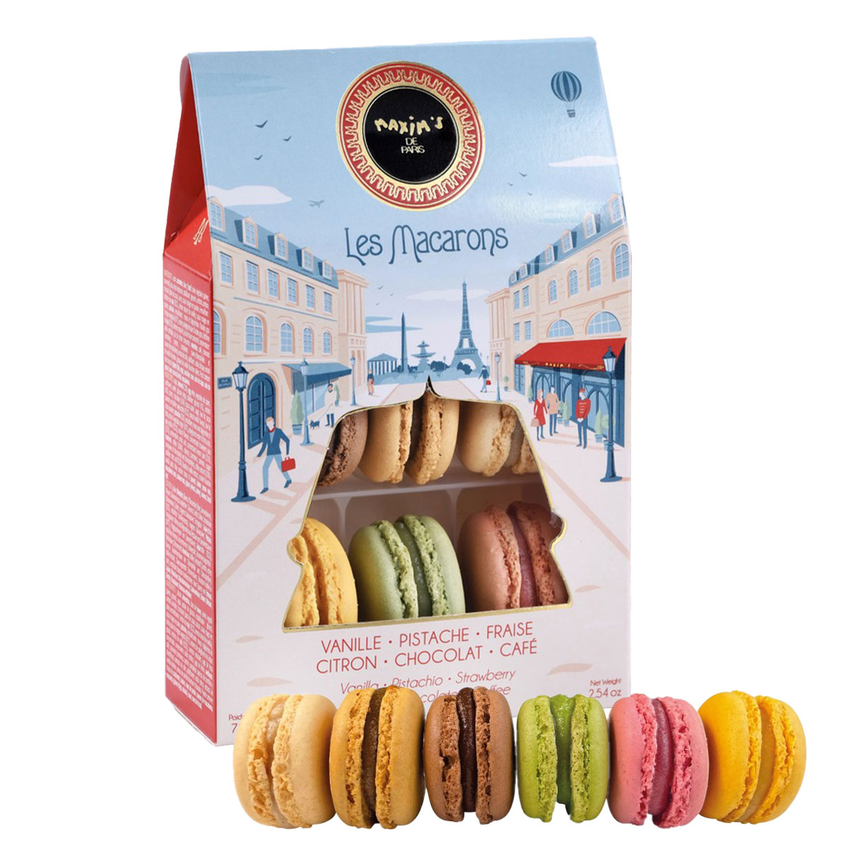 Darčeková krabička makroniek Maxim's de Paris
