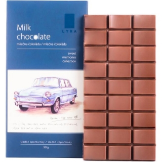 Čokoláda LYRA - Milk chocolate - Škoda 1000 MB
